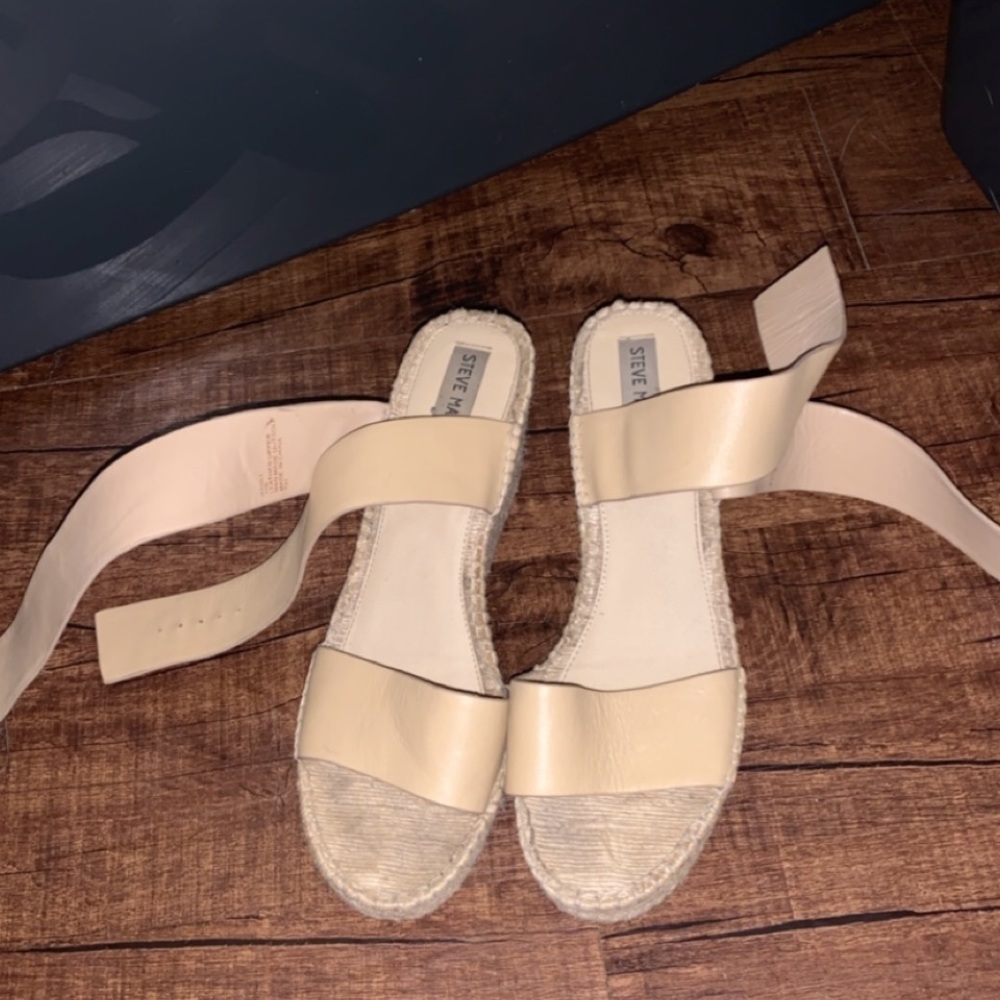 Wrapped around the ankle heels